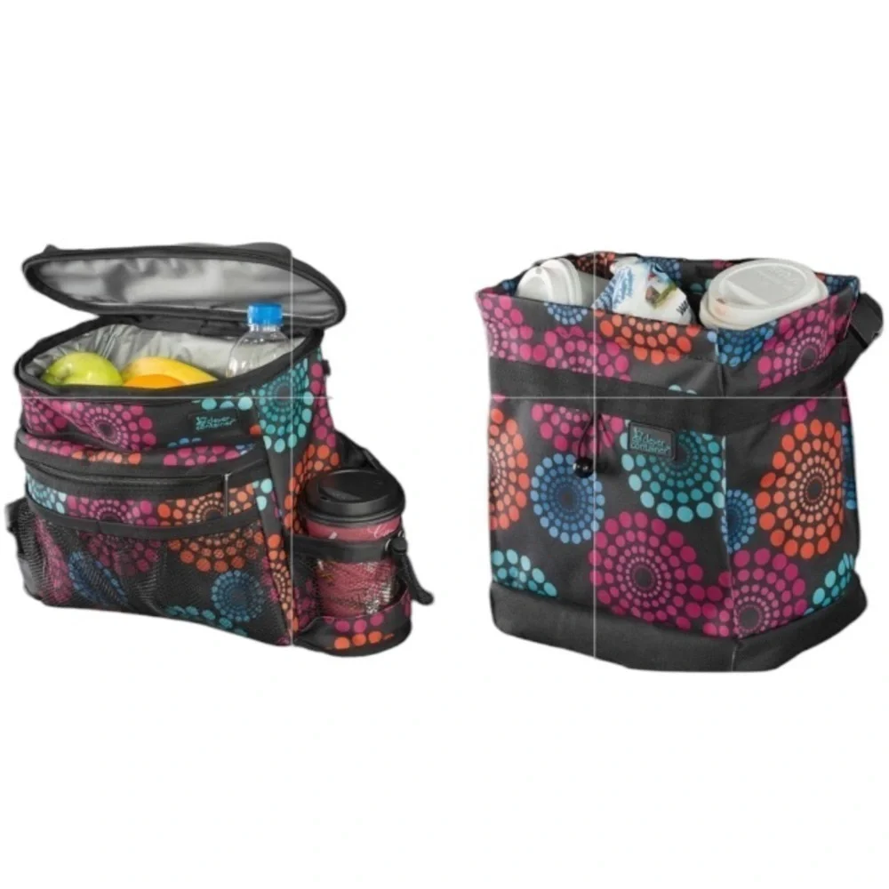 🆕BUNDLE-Insulated Tote-on-the-Go and No Leak Large Adjustable Strap Bag Velcro